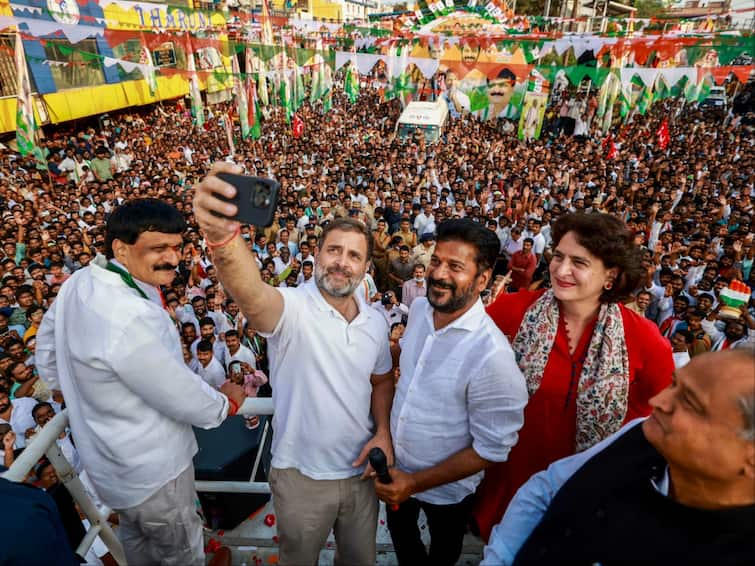 Revanth Reddy Swear-In: Security Boosted In Hyderabad For Telangana Congress President's Historic Oathtaking Revanth Reddy Swear-In: Security Boosted In Hyderabad For Telangana Congress President's Historic Oathtaking