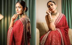 Mrunal thakur: સાડી લૂકમાં એક્ટ્રેસ મૃણાલ ઠાકુરે શેર કરી શાનદાર તસવીરો