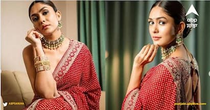 Mrunal Thakur: ਟੀਵੀ ਤੋਂ ਫਿਲਮੀ ਦੁਨੀਆ ਚ ਐਂਟਰੀ ਕਰਨ ਵਾਲੀ ਮ੍ਰਿਣਾਲ ਠਾਕੁਰ ਆਪਣੇ ਫੈਸ਼ਨ ਸੈਂਸ ਲਈ ਵੀ ਜਾਣੀ ਜਾਂਦੀ ਹੈ। ਹਾਲ ਹੀ ਚ ਉਸ ਨੇ ਆਪਣੀਆਂ ਕੁਝ ਤਸਵੀਰਾਂ ਸ਼ੇਅਰ ਕੀਤੀਆਂ ਹਨ, ਜਿਸ ਚ ਉਹ ਮਰੂਨ ਸਾੜ੍ਹੀ ਚ ਨਜ਼ਰ ਆ ਰਹੀ ਹੈ।