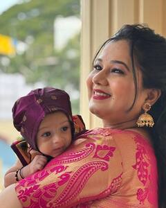 Radha Sagar : 'आई कुठे काय करते' फेम अभिनेत्रीच्या बाळाचं थाटामाटात बारसं पार; लेकाचं नाव आहे खास