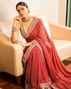 Mrunal thakur: સાડી લૂકમાં એક્ટ્રેસ મૃણાલ ઠાકુરે શેર કરી શાનદાર તસવીરો