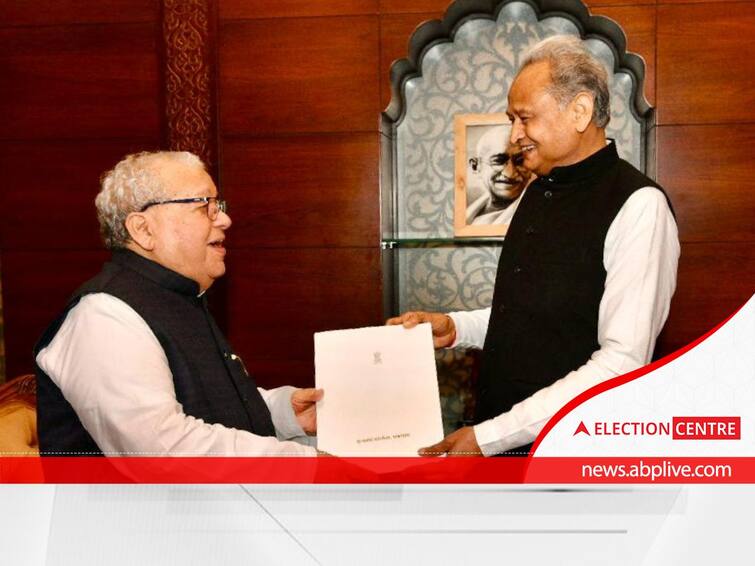 As BJP Clinches Clear Majority, Rajasthan CM Ashok Gehlot Tenders Resignation To Guv