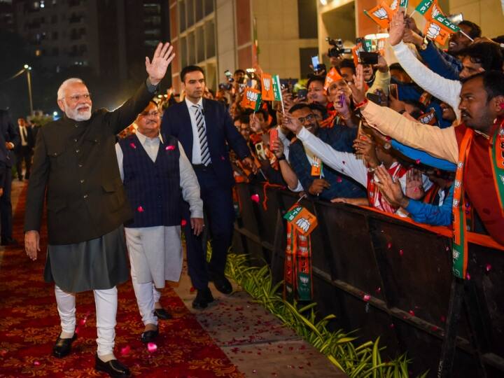 MP, छत्तीसगढ़, राजस्थान में BJP की आंधी में उड़ी कांग्रेस, तेलंगाना ने दी राहत, पीएम मोदी बोले- ये 2024 की हैट्रिक Assembly Election Result 2023 Know CM Face Lok Sabha Election 2024 Opposition Alliance Congress BJP BRS PM Modi Big Points MP, छत्तीसगढ़, राजस्थान में BJP की आंधी में उड़ी कांग्रेस, तेलंगाना ने दी राहत, पीएम मोदी बोले- ये 2024 की हैट्रिक