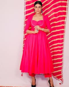 Pavitra Punia Stuns In A Pink Anarkali Suit; Check Out Pics