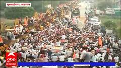 Jalgaon Manoj Jarange Welcome : जळगावच्या चिंचखेडा बुद्रुकमध्ये मनोज जरांगेंचं जोरदार स्वागत