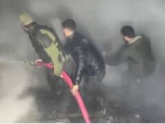 Massive Fire Engulfs 8 Houses, Furniture factory In J&K's Baramulla