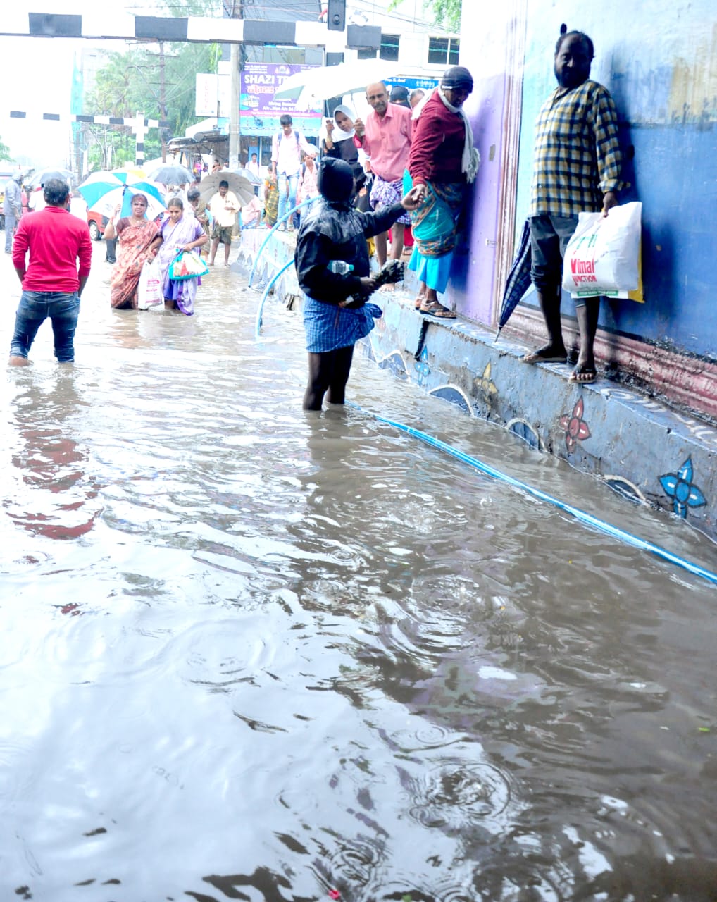 Cyclone Effect in Nellore: నెల్లూరులో భారీ వర్షాలు, చెరువులను తలపిస్తున్న రహదారులు