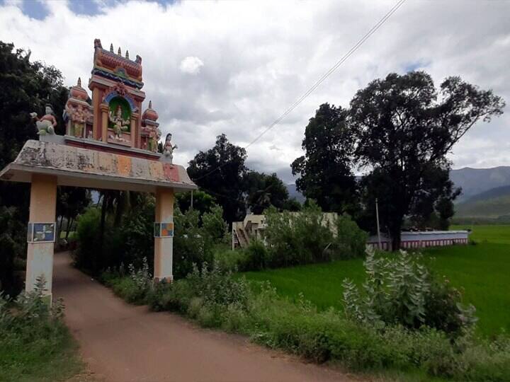 சாமாண்டி அம்மன் கோவிலுக்கு செல்லும் நுழைவு வாயில்