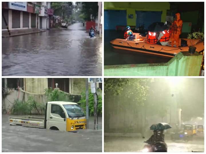 Heavy to very heavy rainfall was witnessed in several parts of Tamil Nadu as cyclonic storm Michaung moved towards south Andhra Pradesh coast for landfall.