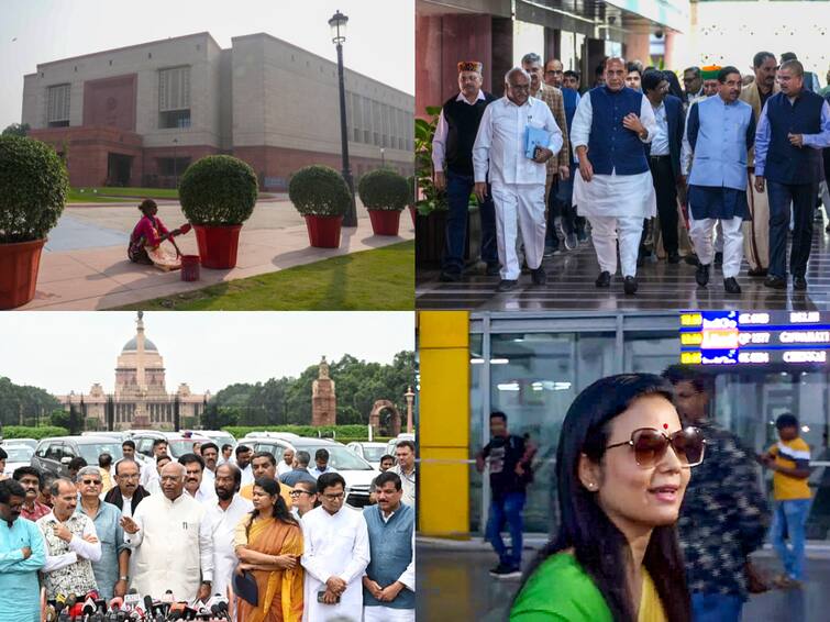 Parliament Winter Session Day 1 BJP Corner Opposition Congress Over TMC MP Mahua Moitra Expulsion Lok Sabha Rajya Sabha Parliament Winter Session: Revelling In Victory, BJP Set To Corner Oppn On Day 1 — 10 Points