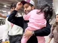 वाइफ और बेटी संग विदेश से छुट्टियां मनाकर भारत लौटे रोहित शर्मा, देखें वीडियो