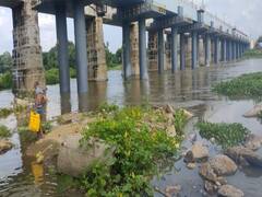 தாமிரபரணியில் பாய்ந்தோடும் வெள்ளப்பெருக்கு அழகிய காட்சிகள் இதோ உங்களுக்காக!