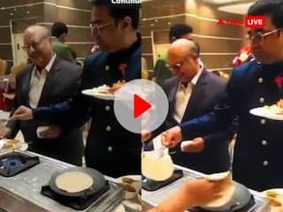 Video: 'पहले खुद से लेना पड़ता था खाना, अब रोटी भी बनानी पड़ेगी...', हाई-फाई शादी में सेल्फ सर्विस देख चकरा जाएगा दिमाग!