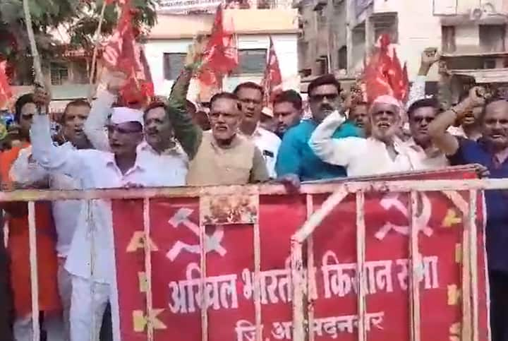 Milk Price News Kisan Sabha Agitation In Ahmednagar Over Milk Price Issue दूध दराच्या 3143