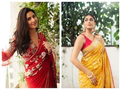 Katrina Kaif To Mrunal Thakur: Celebs Ace Their Saree look With Elegance