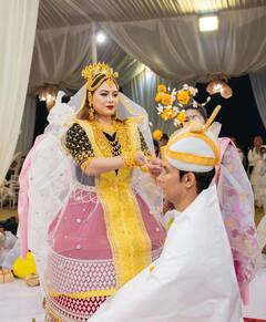 Randeep Hooda की नई नवेली दुल्हन Lin Laishram का ससुराल में हुआ ग्रैंड वेलकम, सामने आई कपल की केक कटिंग की तस्वीरें