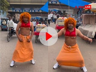 Viral Video: सड़क पर ब्रा और पेटीकोट पहनकर डांस करते नजर आए पुनीत सुपरस्टार, भड़के लोग बोले- 'सस्ती पब्लिसिटी के लिए...'