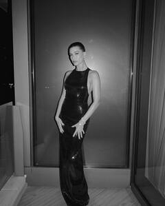 Hailey Bieber Arrives At Academy Museum Gala 2023 In A Stunning Black Gown