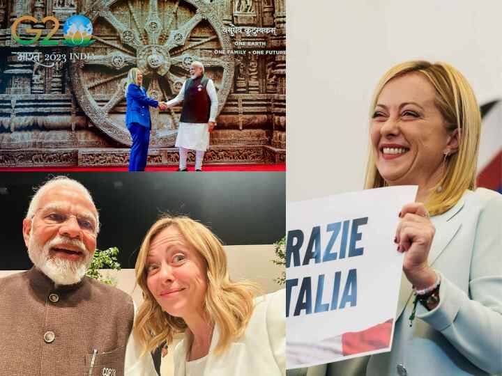 PM Modi and Giorgia Meloni Selfie: इटली की प्रधानमंत्री जॉर्जिया मेलोनी ने पीएम नरेंद्र मोदी के साथ एक सेल्फी शेयर की, जिसके बाद सोशल मीडिया पर यूजर्स ने जमकर कमेंट किए.