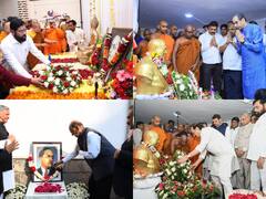 Ambedkar Death Anniversary Images: महाराष्ट्र के राज्यपाल, मुख्यमंत्री सहित अन्य नेताओं ने अंबेडकर को दी श्रद्धांजलि, देखें तस्वीरें