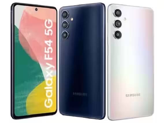 Samsung Galaxy F54: આ સ્માર્ટફોનમાં 108MP કેમેરા છે. આ સાથે ફોનમાં 6000mAh બેટરી, 8GB રેમ અને 256GB સ્ટોરેજ છે. Samsung Galaxy F54 ફોન 5G કનેક્ટિવિટીને સપોર્ટ કરે છે.