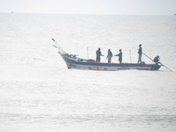 Nagai district fishermen went to the sea to catch fish after 8 days TNN 8 நாட்களுக்குப் பிறகு கடலுக்கு சென்ற நாகை மீனவர்கள்