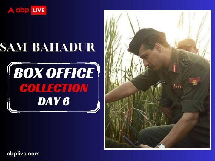 Sam Bahadur Box Office Collection Day 6 Vicky Kaushal Film earn 3 crores 30 lakhs on Sixth Day Wednesday amid Ranbir Kapoor Animal Sam Bahadur Box Office Collection Day 6: बॉक्स ऑफिस पर 6 दिनों में ही ठंड़ी पड़ी 'सैम बहादुर,' रणबीर कपूर की 'एनिमल' के आगे टिक नहीं पा रही विक्की कौशल की फिल्म, जानिए- कलेक्शन