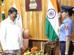 Squadron Leader Manisha Padhi Appointed As 1st Woman Aide-De-Camp To Mizoram Guv