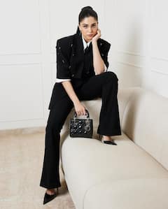 Sharvari Wagh Gives Out Boss Lady Vibe In Black Pant Suit; Check Out Pics