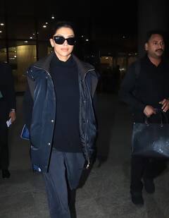 એરપોર્ટ પર સ્પોર્ટ થઇ Deepika Padukone, બ્લેક સ્વેટશર્ટ સાથે જેકેટમાં જોવા મળ્યો સ્ટાઇલિશ અંદાજ