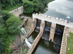 நீர் நிரம்பி காணப்படும் மதுரை பாலமேடு சாத்தையார் அணை!