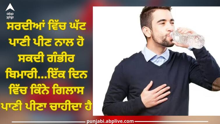 dehydration in winter how and why you keep losing water 2 health news Drink water In Winter: ਸਰਦੀਆਂ ਵਿੱਚ ਘੱਟ ਪਾਣੀ ਪੀਣ ਨਾਲ ਹੋ ਸਕਦੀ ਗੰਭੀਰ ਬਿਮਾਰੀ, ਆਓ ਜਾਣਦੇ ਹਾਂ ਦਿਨ ਭਰ 'ਚ ਕਿੰਨੇ ਗਿਲਾਸ ਪਾਣੀ ਪੀਣਾ ਸਹੀ