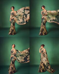 Kajol Attracts Attention In A Floral Sheer Saree At 'The Archies' Premiere