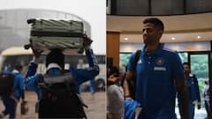 রামধনুর দেশে নামতেই মুষলধারে বৃষ্টি, ট্রলি মাথায় নিয়েই ছুট লাগালেন যশস্বীরা