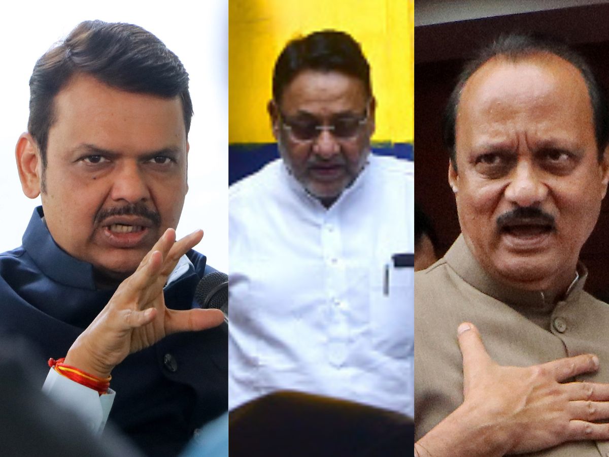 Devendra Fadnavis Writes To Ajit Pawar Objecting To Nawab Malik's ...