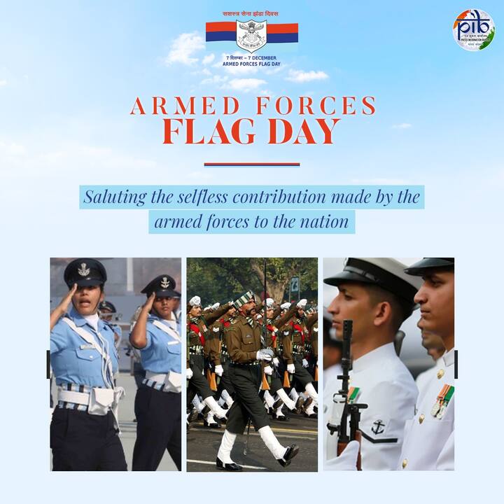 आज देशभरात भारतीय सशस्त्र सेना ध्वज दिवस साजरा केला जातो.