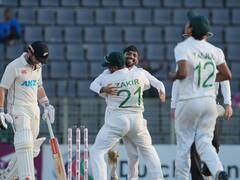 बांग्लादेशी स्पिनरों के सामने कीवी बल्लेबाजों ने फिर घुटने टेके, न्यूजीलैंड की पहली पारी 180 रनों पर सिमटी