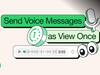 WhatsApp पर वॉइस नोट सुनते ही हो जाएंगे गायब, आया नया फीचर