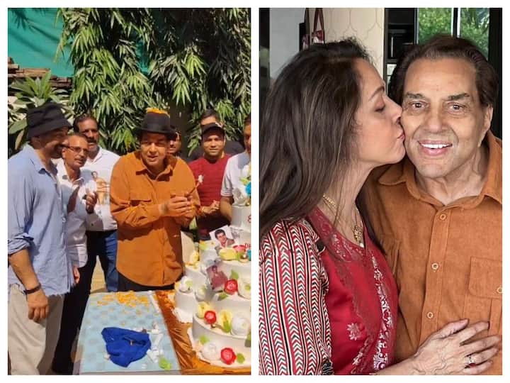 Veteran Bollywood actor Dharmendra, who was recently seen in ‘Rocky Aur Rani Kii Prem Kahaani’, celebrated his 88th birthday on Friday at his residence in the Juhu area of Mumbai.