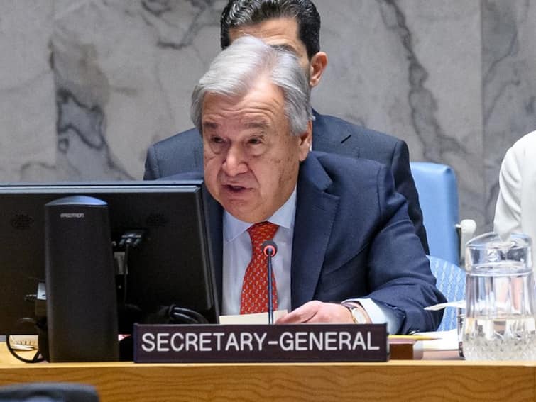 Israel hamas war UN chief Antonio Guterres gaza ceasefire UNSC meeting United States Hamas Brutality Can't Justify 'Collective Punishment' Of Palestinians: UN Chief As US Opposes Gaza Ceasefire