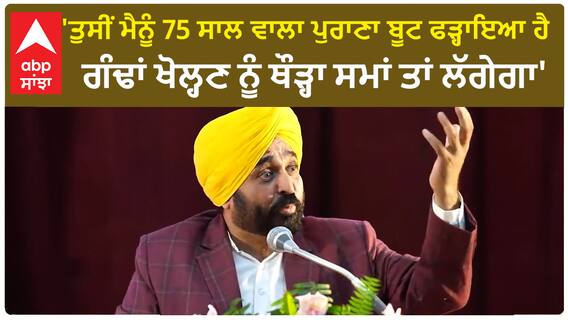 Punjab News। CM ਮਾਨ ਨੇ ਪਿਛਲੀਆਂ ਸਰਕਾਰਾਂ 'ਤੇ ਕਸਿਆ ਤੰਜ