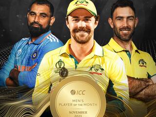 ICC nominates Mohammed Shami for ICC Player of the Month award faces stiff competition from two Australian players