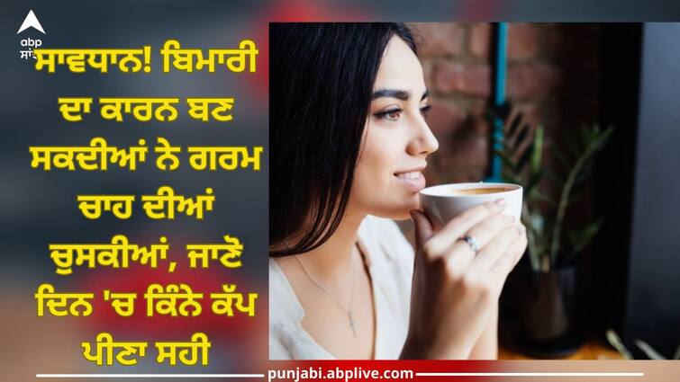 Drinking Too Much Tea: Sipping hot tea can cause illness, know how many cups to drink in a day Drinking Too Much Tea: ਸਾਵਧਾਨ! ਬਿਮਾਰੀ ਦਾ ਕਾਰਨ ਬਣ ਸਕਦੀਆਂ ਨੇ ਗਰਮ ਚਾਹ ਦੀਆਂ ਚੁਸਕੀਆਂ, ਜਾਣੋ ਇੱਕ ਦਿਨ 'ਚ ਕਿੰਨੇ ਕੱਪ ਪੀਣਾ ਸਹੀ