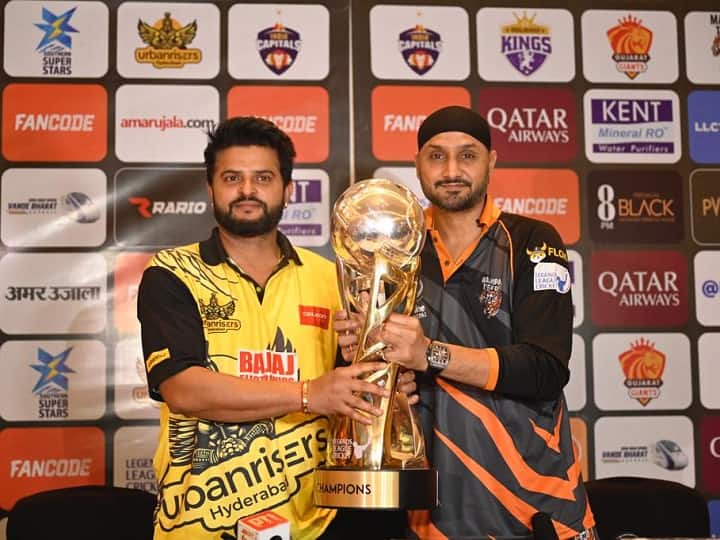 LLC 2023 Final Urbanrisers Hyderabad vs Manipal Tigers Harbhajan Singh Suresh Raina ahead of Legends league final LLC 2023 Final: हरभजन और सुरेश रैना की टीमें आमने-सामने, लीजेंड्स लीग फाइनल से पहले क्या बोले दोनों कप्तान?