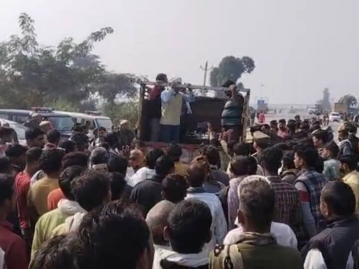 Auraiya Businessman murdered by slitting throat with a sharp weapon police forces present on the spot ANN UP News: औरैया में धारदार हथियार से गला रेतकर व्यापारी की हत्या, मौके पर भारी संख्या में पुलिस बल मौजूद