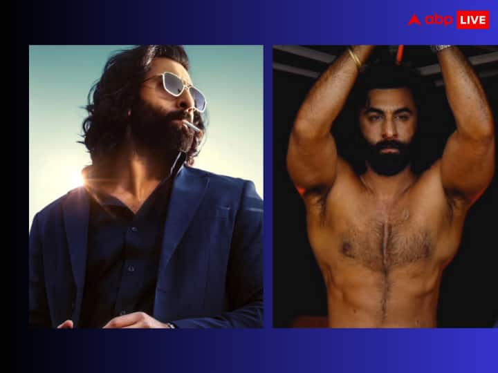 Ranbir Kapoor got his pot belly in Sandeep Reddy Vanga Animal watch VIRAL video 'Animal' के लिए रणबीर कपूर ने पहना प्रोस्थेटिक बॉडीसूट, वीडियो देखकर फैंस ने दिया ऐसा रिएक्शन