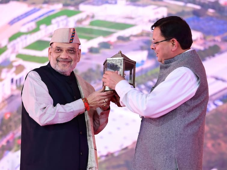 Amit Shah At Uttarakhand Global Investors Summit 2023 PM Narendra Modi Pushkar Singh Dhami 5 Trillion Economy ‘India Will Be $5 Trillion Economy By End Of 2025’: Amit Shah At U'khand Global Investors Summit 2023