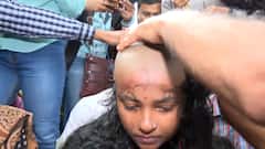 SLST Protest: ১০০০ দিনে পৌঁছে মাথা কামিয়ে প্রতিবাদ, চোখ ভিজল SLST মহিলা চাকরি প্রার্থীর