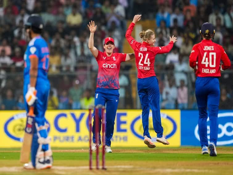 ENG-W vs IND-W HIGHLIGHTS England Beat India 4 Wickets Wankhede Stadium Mumbai Win T20I Series England Women Clinch T20I Series With Convincing Win Over India Women In Second T20I