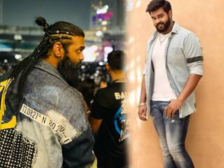 Vijayakanth son Shanmuga Pandian new look goes on viral in social media ஸ்டைலிஷ் கெட்டப்பில் விஜயகாந்தின் மகன்.. அப்பா முக்கியம் பிகிலு என்ற கிண்டலடிக்கும் நெட்டிசன்ஸ்